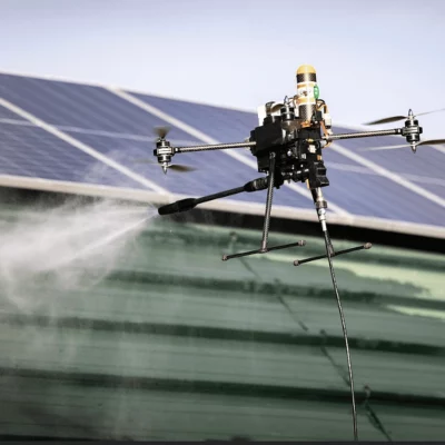 démoussage toiture drone